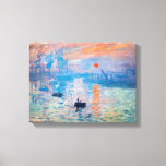 Toile Claude Monet - Impression, lever de soleil<br><div class="desc">Impression,  Lever du soleil (Impression,  Levant Soleil) - Claude Monet,  Huile sur toile,  1872 Impression,  Lever du soleil représente le port du Havre,  la ville natale de Monet.</div>