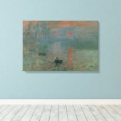 Toile Claude Monet - Impression, lever de soleil (Insitu (Plancher de Bois))
