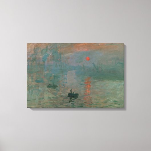 Toile Claude Monet - Impression, lever de soleil (Recto)