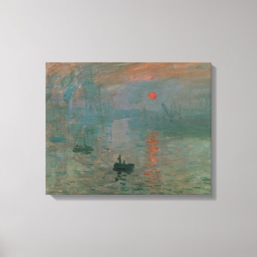Toile Claude Monet - Impression, lever de soleil (Recto)
