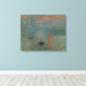 Toile Claude Monet - Impression, lever de soleil (Insitu (Plancher de Bois))