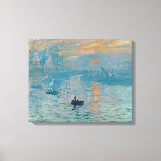 Toile CLAUDE MONET - Impression, lever du soleil 1872 (Recto)