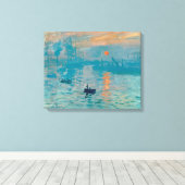Toile CLAUDE MONET - Impression, lever du soleil 1872 (Insitu (Plancher de Bois))