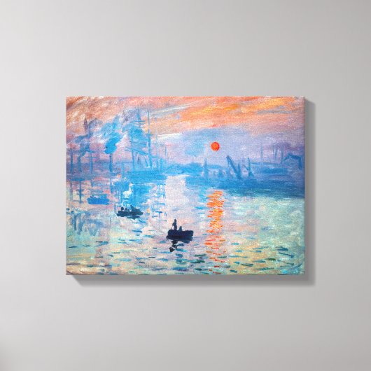 Toile Claude Monet - Impression, soleil levant (Recto)