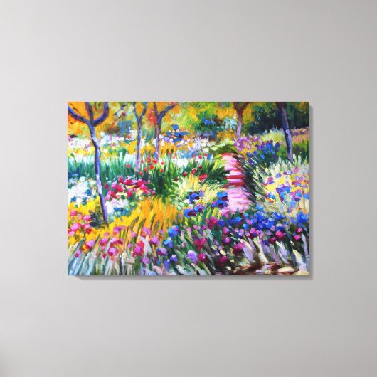 Toile Claude Monet : Iris Garden par Giverny (Recto)
