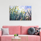 Toile Claude Monet - Iris jaunes et mauves (Insitu(Salon))