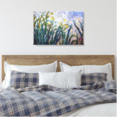 Toile Claude Monet - Iris jaunes et mauves (Insitu(Chambre))
