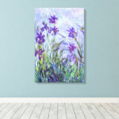 Toile Claude Monet - Iris mauves / Lilac Irises (Insitu (Plancher de Bois))
