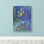 Toile Claude Monet - jardin aquatique à Giverny (Insitu (Plancher de Bois))