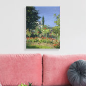 Toile Claude Monet | Jardin fleuri à Sainte-Adresse (Insitu(Salon))