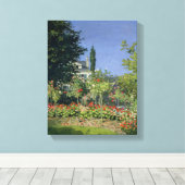 Toile Claude Monet | Jardin fleuri à Sainte-Adresse (Insitu (Plancher de Bois))
