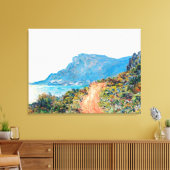 Toile Claude Monet La Corniche près de Monaco (Insitu(Salon))