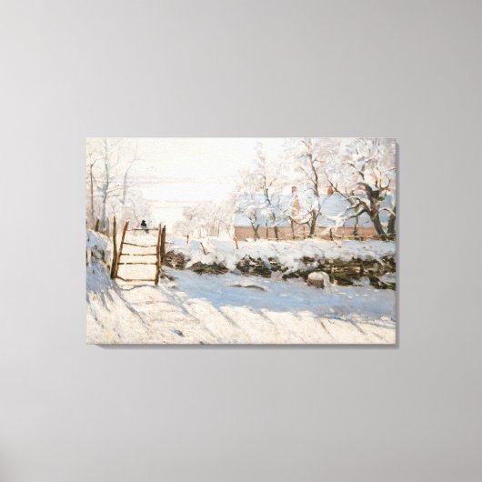 Toile Claude Monet - La Pie (Recto)