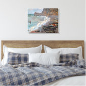 Toile Claude Monet - La plage d'Etretat (Insitu(Chambre))