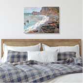 Toile Claude Monet - La plage d'Etretat (Insitu(Chambre))