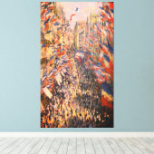 Toile Claude Monet – La rue Montorgueil à Paris – Canvas (Insitu (Plancher de Bois))