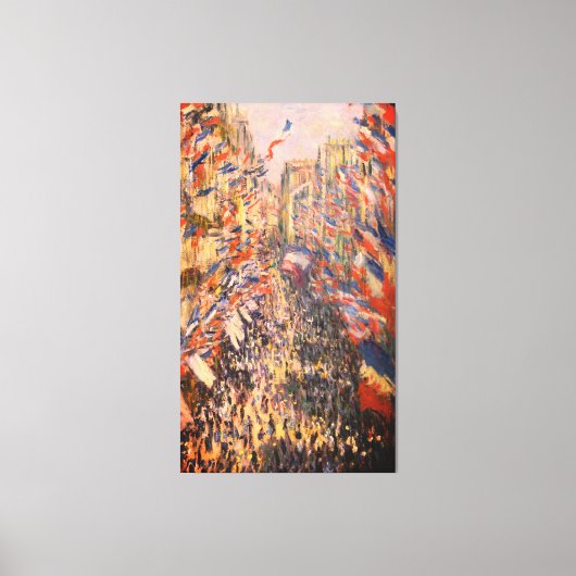 Toile Claude Monet – La rue Montorgueil à Paris – Canvas (Recto)