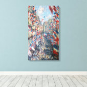 Toile Claude Monet - La Rue Montorgueil - Paris (Insitu (Plancher de Bois))