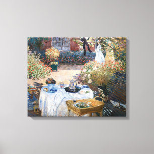 Toile Claude Monet - Le déjeuner, panneau décoratif