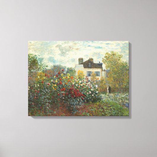 Toile Claude Monet | Le jardin de l'artiste à Argenteuil (Recto)