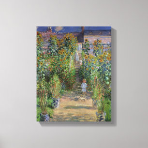 Toile Claude Monet Le jardin de l'artiste à Vetheuil