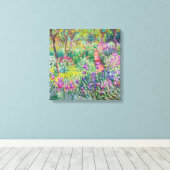 Toile Claude Monet - Le jardin d'iris à Giverny (Insitu (Plancher de Bois))