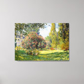 Toile Claude Monet - Le Parc Monceau (Recto)