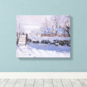 Toile Claude Monet Le Paysage d'hiver Magpie (Insitu (Plancher de Bois))