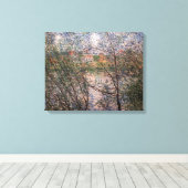 Toile Claude Monet - Le Printemps à travers les branches (Insitu (Plancher de Bois))