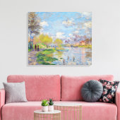 Toile Claude Monet - Le printemps au bord de la Seine (Insitu(Salon))