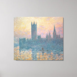 Toile Claude Monet Les Chambres du Parlement, coucher