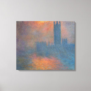 Toile Claude Monet - Les Chambres du Parlement Londres