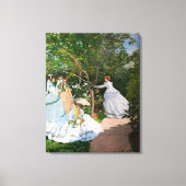 Toile Claude Monet - Les femmes dans le jardin (Recto)