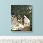 Toile Claude Monet | Les femmes dans le jardin, 1866 (Insitu (Plancher de Bois))