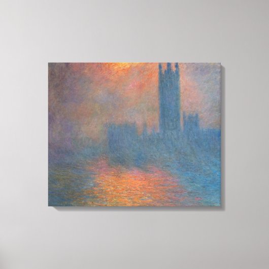 Toile Claude Monet - Les maisons du Parlement Londres (Recto)