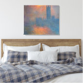 Toile Claude Monet - Les maisons du Parlement Londres (Insitu(Chambre))