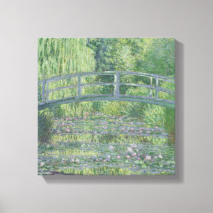 Toile Claude Monet L'étang Nénuphar : Harmonie verte