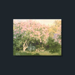 Toile Claude Monet | Lilac au soleil, 1873<br><div class="desc">Lilac au soleil,  1873 | par Claude Monet | Lieu de l'art : Musée Pouchkine,  Moscou,  Russie | Artiste français | Numéro de collection d'images : XIR182548</div>
