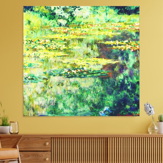 Toile Claude Monet - Lillies d'eau - Bassin des Nymphéas (Insitu(Salon))