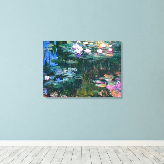 Toile Claude Monet - Lys d'eau (1917) (Insitu (Plancher de Bois))