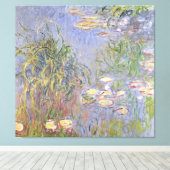 Toile Claude Monet | Lys d'eau, amas d'herbes (Insitu (Plancher de Bois))