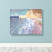 Toile Claude Monet | Matin à Etretat (Insitu (Plancher de Bois))