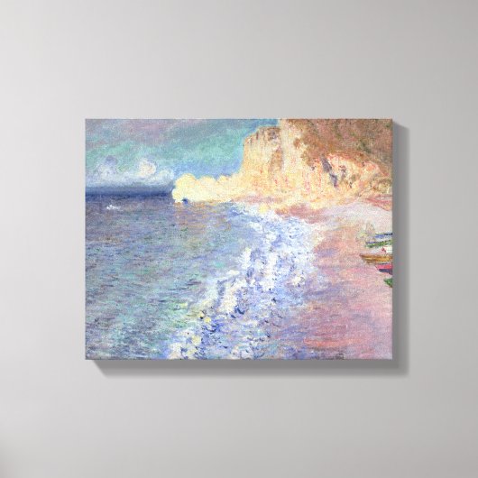 Toile Claude Monet | Matin à Etretat (Recto)