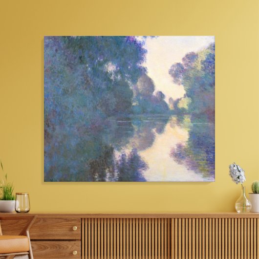 Toile Claude Monet | Matin sur la Seine près de Giverny (Insitu(Salon))