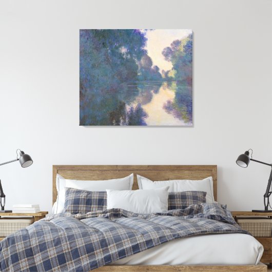 Toile Claude Monet | Matin sur la Seine près de Giverny (Insitu(Chambre))