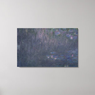 Toile Claude Monet   Nénuphars : Réflexions des arbres