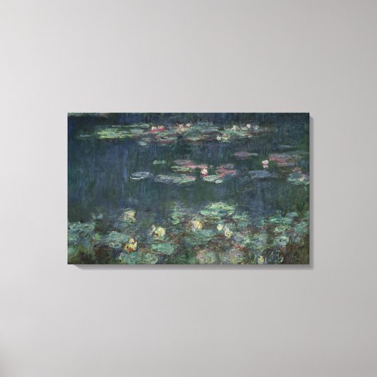 Toile Claude Monet | Nénuphars : Réflexions vertes (Recto)