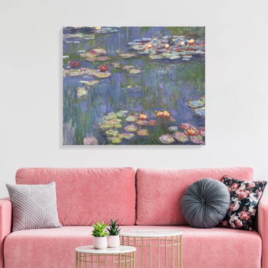 Toile Claude Monet Nymphéas (Insitu(Salon))