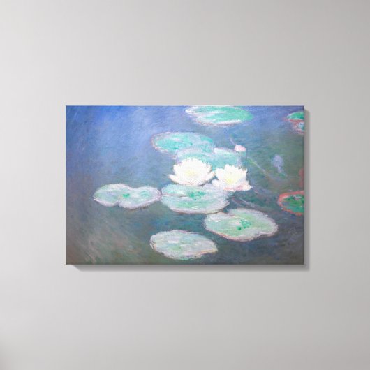 Toile Claude Monet - Nymphéas, Effet du soir (Recto)