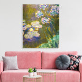Toile Claude Monet - Nymphéas et Agapanthes (Insitu(Salon))